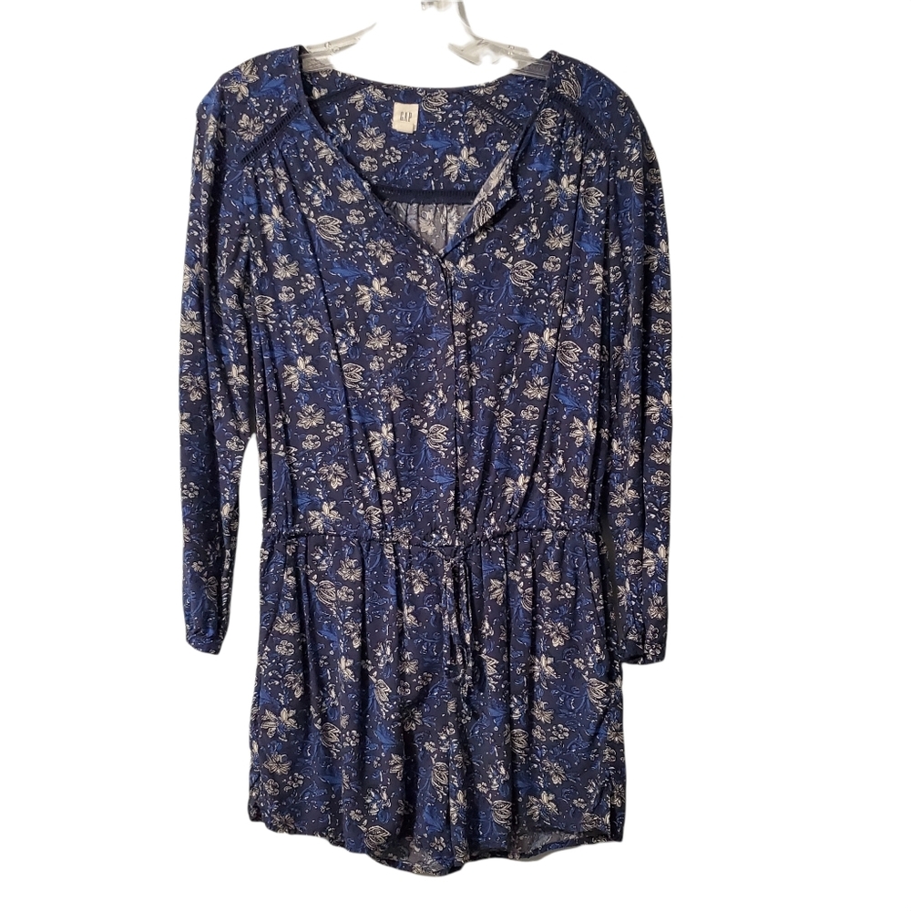 Gap Long Sleeve Floral Romper Size XS
